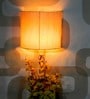 White Fabric Wall Light