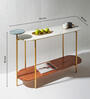 Tube Console Table In Gold Colour