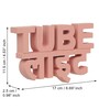 Tube Light Peach Engineered Wood Showpiece