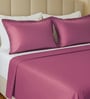 Tuberose Pink Soild 144 TC 100 % Cotton King Size Bedsheet With 2 Pillow Covers