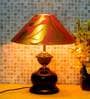 Tu Casa Red with Golden Print Table Lamp