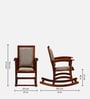 Tucson Sheesham Wood Rocking Chair in Honey Oak Finish