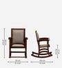 Tucson Sheesham Wood Rocking Chair In Scratch Resistant Provincial Teak Finish