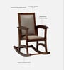 Tucson Sheesham Wood Rocking Chair In Scratch Resistant Provincial Teak Finish