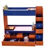 Tuffy Bunk Bed with Drawer Storage in Blue and Orange Finish