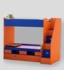 Tuffy Bunk Bed with Drawer Storage in Blue and Orange Finish