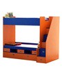 Tuffy Bunk Bed with Drawer Storage in Blue and Orange Finish