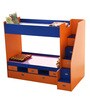 Tuffy Bunk Bed with Drawer Storage in Blue and Orange Finish