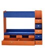 Tuffy Bunk Bed with Drawer Storage in Blue and Orange Finish