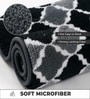 Black And Grey Non-Slip Kids Bath Mat (40x60 CM)
