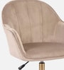 Tufted Velvet Fabric Guest Chair In Brown Colour