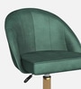 Tufted Velvet Fabric Guest Chair In Green Colour