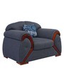 Tulip Fabric 1 Seater Sofa in Grey Colour