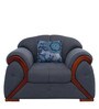 Tulip Fabric 1 Seater Sofa in Grey Colour