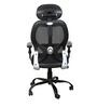 Tulip Breathable Mesh Ergonomic Chair with Headrest in Black Colour