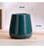 Tulip Fantasy Extra Small Dark Green Ceramic Planter