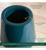 Tulip Fantasy Extra Small Dark Green Ceramic Planter