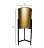 Tulsi- Small Multicolor Colour Metal Desk Planter