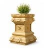 Tulsi Planter 24 inch Beige German Polymer Square Plant Container