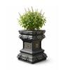 Tulsi Planter 24 inch Grey German Polymer Square Plant Container
