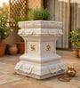 Tulsi Planter 24 inch White German Polymer Square Plant Container