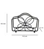 Tuna Black Mild Steel Napkin Holder
