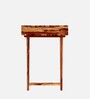 Tunis Writing Table In Natural Teak Finish