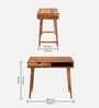 Tunis Writing Table In Natural Teak Finish