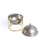 Tureen Capo 1000ml Silver & Gold Stainless Steel & Brass Serving Dish