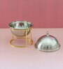 Tureen Capo 1000ml Silver & Gold Stainless Steel & Brass Serving Dish