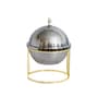 Tureen Capo 1000ml Silver & Gold Stainless Steel & Brass Serving Dish
