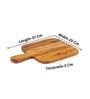 Turin Honey Brown Acacia Wood Cheese Board