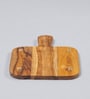 Turin Honey Brown Acacia Wood Cheese Board