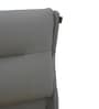 Turin Italian Leatherette Upholstered With Led Light King Sized Bed In Grey Finish
