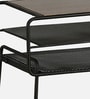 Levin Metal End Table In Black Colour