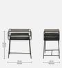 Levin Metal End Table In Black Colour