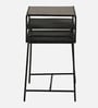 Levin Metal End Table In Black Colour