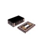Turkish Black Wood Tissue Holder