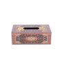 Turkish Maroon Wood Tissue Holder