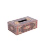 Turkish Maroon Wood Tissue Holder