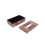 Turkish Maroon Wood Tissue Holder