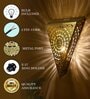 Turkish Moroccan Wall Sconce Lamp, Wall Mounted Porch Light, Triangle