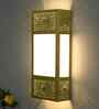 Turkish Moroccan Wall Sconce Lamp, Wall Mounted Porch Light, Glass Rectangle