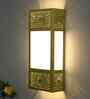 Turkish Moroccan Wall Sconce Lamp, Wall Mounted Porch Light, Glass Rectangle