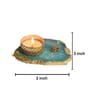 Turqoise Stone Figurine Tea light Holder