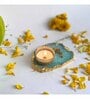 Turqoise Stone Figurine Tea light Holder