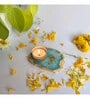Turqoise Stone Figurine Tea light Holder