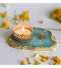 Turqoise Stone Figurine Tea light Holder