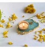 Turqoise Stone Figurine Tea light Holder