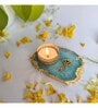 Turqoise Stone Figurine Tea light Holder